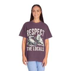 Alligator and Manatee Respect the Locals T-Shirt — Vintage Beach Vibes Graphic Tee