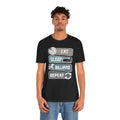 Eat Sleep Billard Repeat - Graphic Unisex Jersey Short Sleeve Tee