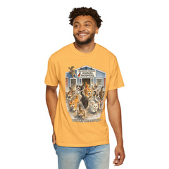 Front Graphic "Who Let the Cats Out?" Baldwin Harbor Animal Hospital Cute Vet Clinic T Shirt