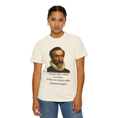 Kepler Coffee Quote T-Shirt — Astronomy Nerd Vintage Portrait Tee