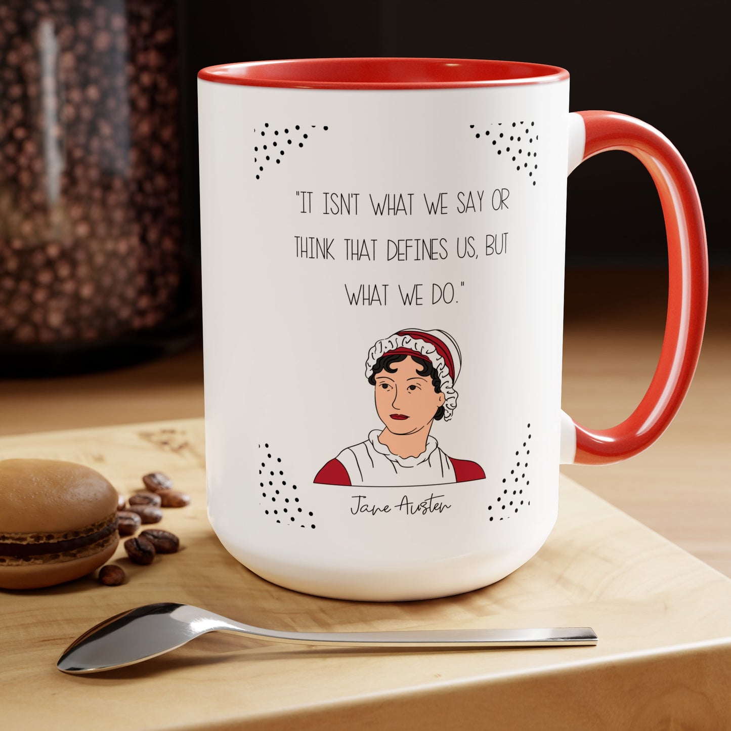 Jane Austen Quote Mug,Famous Author Mug,inspirational mug,Woman literary gift,history buff cup,teacher mug idea,Gift for reader,famous quote