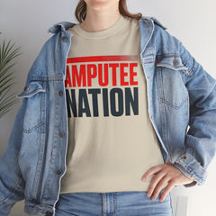 Amputee Nation Unisex Heavy Cotton Tee, Support Shirt, Gift for Amputees, Awareness Apparel, Casual Comfort Wear