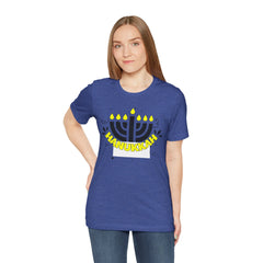Hanukkah Menorah - Unisex Jersey Short Sleeve Tee