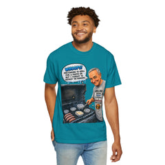 Grill Master Grandpa Funny BBQ T-Shirt — "Whoops! Pretending to Grill for a Photo" Graphic Tee