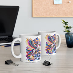 Colorful Feather Wings Unicorn Ceramic Mug | 11oz 15oz