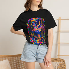 Mystical Psychedelic Moonlit Forest T-Shirt