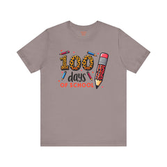 100 DAYS OF SCHOOL - Unisex Jersey Short Sleeve Tee | Elementary School Holiday, Gift For Her, Gift For Him, Teacher Shirt, Classroom Shirt