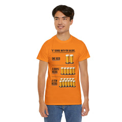 T-Shirt -  "A" School Math for Sailors Funny Beer Graphic Tee