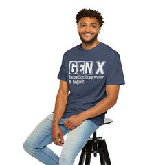 GEN X FUNNY graphic, Raised on Hose Water and Neglect, Retro Comfort Colors 1717, unisex garment-dyed t-shirt, gift for him, gift for her, Birthday gift tee, Vintage Style graphic tee, Fathers Day Shirt