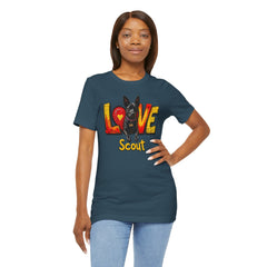 Personalized Love Your Dog T-Shirt — Designed with your dogs name and picture Graphic Tee