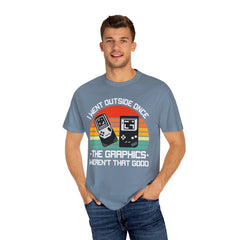 Retro Gamer Unisex T-Shirt - "I Went Outside Once"