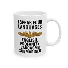 Submarine Officer Language Lover Mug | Ceramic Coffee Cup 11oz 15oz