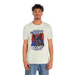 Personalized With Your Dogs Image and Name Patriotic Unisex Jersey Short Sleeve Tee