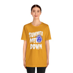 Summer Meltdown Graphic Tee — "Summer Melt Down" Sun Design
