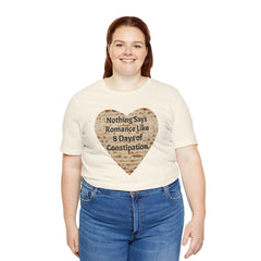 Funny Matzah Heart Constipation Quote For Passover Unisex Tee