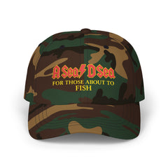 Fishing Dad Cap, A Sea D Sea Music Hat, Outdoor Gear, Gift for Fisherman, Adjustable Cap for Dad, Casual Style Hat