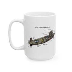Submarine Magic Ceramic Mug - Fun Nautical Design for Coffee Lovers