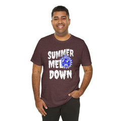 Summer Meltdown Graphic Tee — "Summer Melt Down" Sun Design