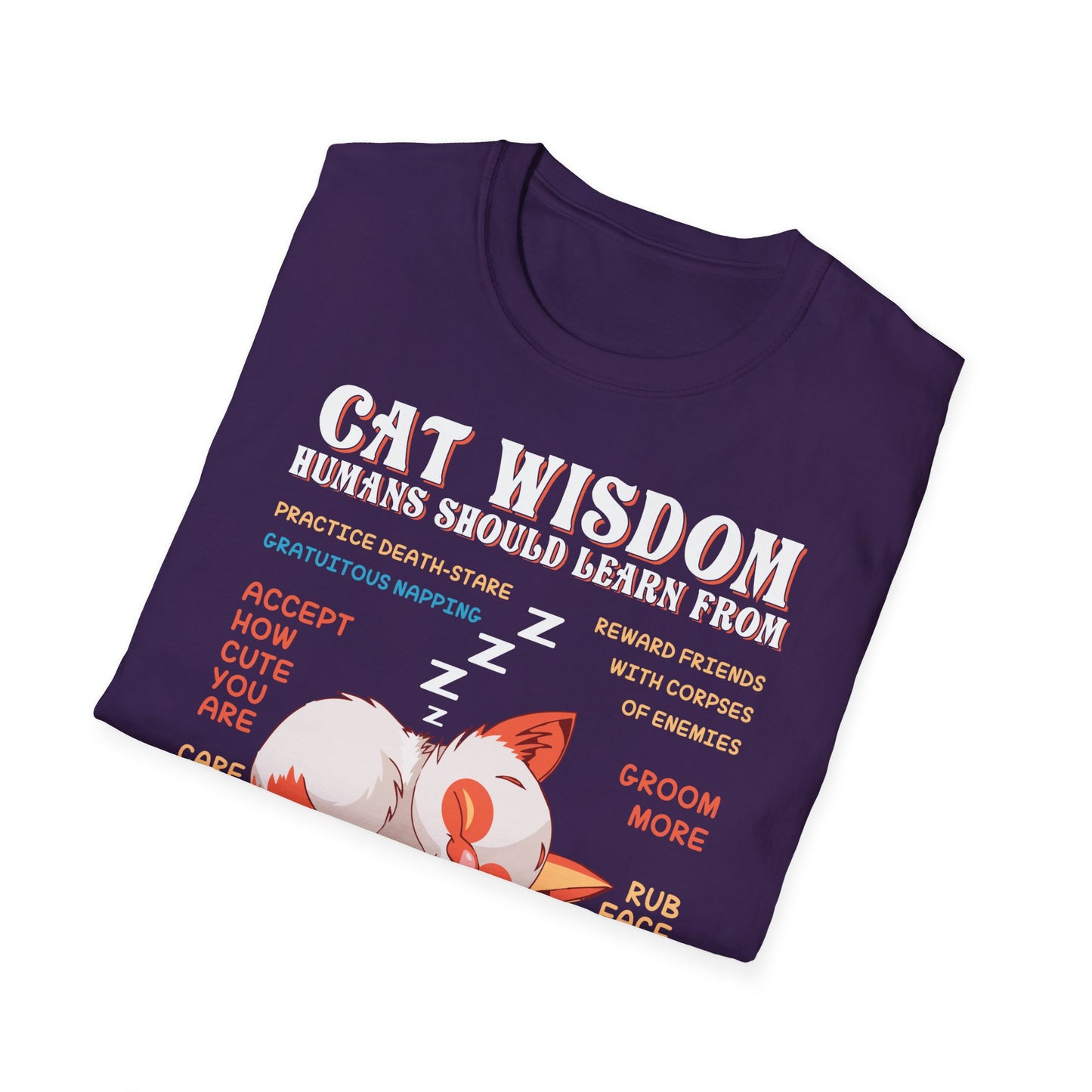 CAT WISDOM Unisex Softstyle Graphic T-Shirt