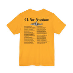 41 For Freedom FBM Fleet Ballistic Missile Submarine Unisex Jersey Short Sleeve Tee