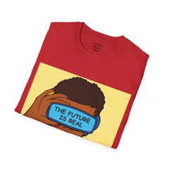 The FUTURE Is REAL Pop Art Woman Unisex Softstyle T Shirt