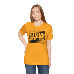 Raising Patriots Tee – Americana Stars & Stripes Family Pride T-Shirt