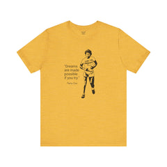 Terry Fox Inspirational Amputee Quote - Unisex Short Sleeve Tee,Amputee Awareness,Gift For Him,Gift For Her,Leg Amputee,Limb Loss Awareness
