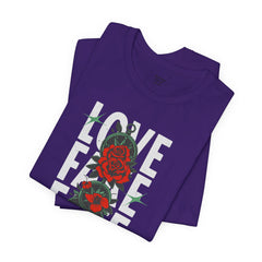 Positive Vibes Love Friendship Unisex Tee - LOVE FAKE FATE