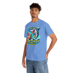 Amputee Humor True Story Shark Wrestled Me For The Leg, And Won - Unisex Heavy Cotton Tee