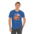 Happy 4th Of July Burger and Mug Graphic, Unisex Jersey Short Sleeve Tee