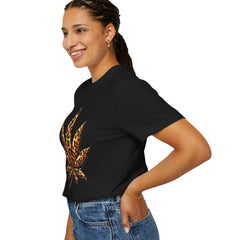 Vintage Leopard Cannabis Leaf T-shirt — Weed Lover Stoner Gift