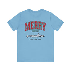 Big MERRY CHRISTMAS Submarine Brotherhood -Unisex Jersey Short Sleeve Tee