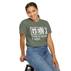 Raised on Hose Water and Neglect — Retro Graphic T-Shirt (Vintage Gift for Gen X)