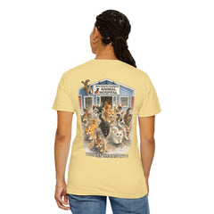 Back Graphic "Who Let the Cats Out?" Baldwin Harbor Animal Hospital Cute Vet Clinic T Shirt