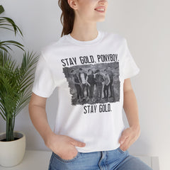 The Outsiders Shirt, Front and Back Images, Greasers Characters Shirt, Unisex Jersey Short Sleeve Tee