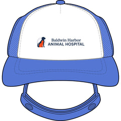 Dog Cap Trucker Hat — Baldwin Harbor Animal Hospital Logo Cap