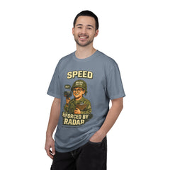 Speed Enforced By Radar T-Shirt — MASH 4077 Retro Traffic Cop Graphic Tee