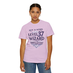 Level 37 Wizard T-Shirt — "Not a Nerd" THAC0 Survivor D&D Gamer Tee