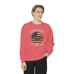 Vintage Submarine Veteran Sweatshirt, Unisex Crewneck, Comfortable Casual Wear, Perfect Gift for Veterans, Military Appreciation