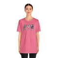 Peace Love Back The Blue in Arizona, Graphic Unisex Short Sleeve Tee