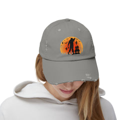 Haunted House Zombie Unisex Distressed Cap