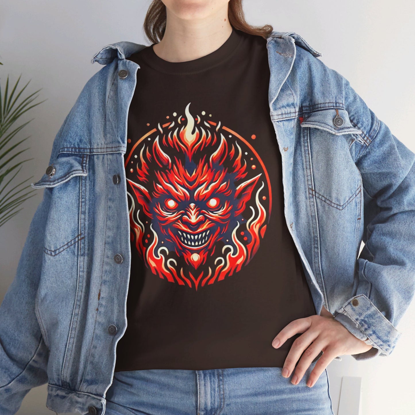 Fiery Fire Imp - Graphic Unisex Heavy Cotton Tee