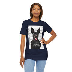 K9 Mugshot Personalized with your Dog T-Shirt
