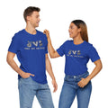 Peace Love Back The Blue in Alabama, Graphic Unisex Short Sleeve Tee