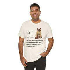 Cat Sociopath Defintion - Unisex Jersey Short Sleeve Tee