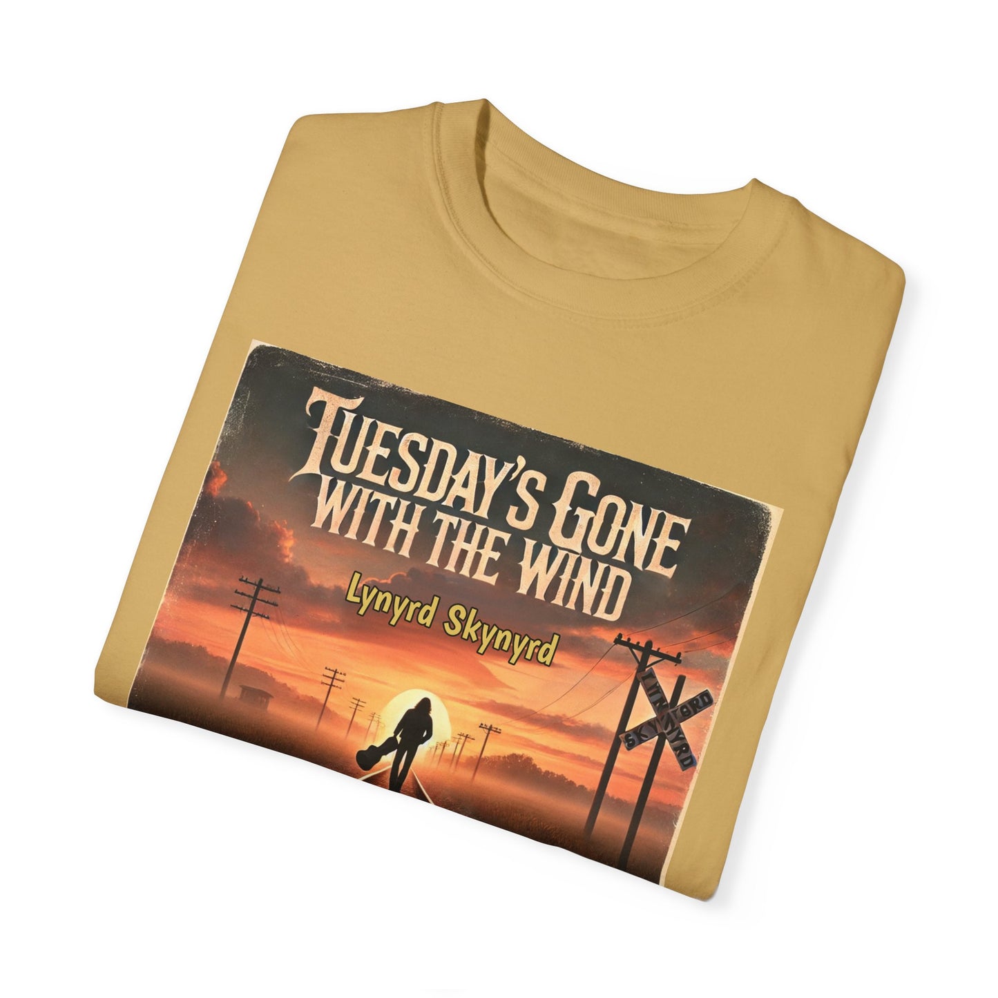 Music Lynyrd Skynyrd Inspired Tuesdays Gone Graphic - Unisex Comfort Colors Shirt