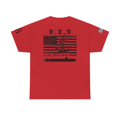R.E.D. American Flag Submariner T-Shirt — "Until They Come Home" Patriotic Tee