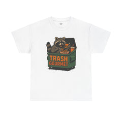Trash Gourmet Unisex Heavy Cotton Tee, Funny Graphic T-Shirt, Quirky Casual Wear, Unique Gift for Food Lovers, Eco-Friendly Apparel