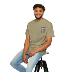Where the Road Ends Long Island Unisex Garment-Dyed T-shirt