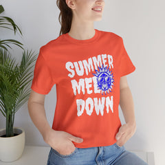 Summer Meltdown Graphic Tee — "Summer Melt Down" Sun Design